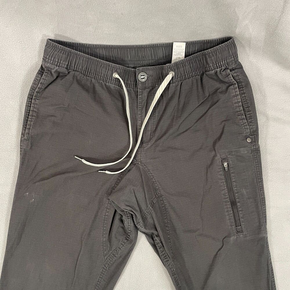 Vuori Ripstop Climber Pants Mens Size Large Gray Stretch Cotton Blend V412 - Picture 2 of 15